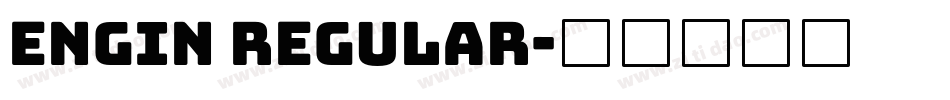 Engin Regular字体转换